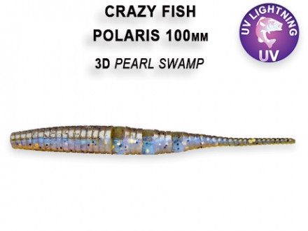 Мягкие приманки Crazy Fish Polaris Floating 4&quot; #3d Swamp Pearl