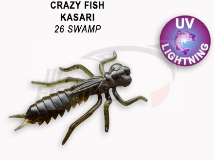 Мягкие приманки Crazy Fish Kasari Floating 1&quot; 26 Swamp