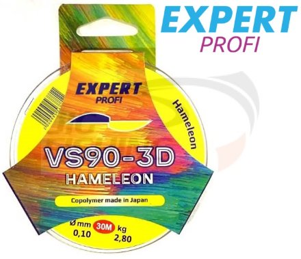 Монофильная леска Expert Profi VS90-3D Hameleon Brown Clear 30m 0.14mm 4.65kg