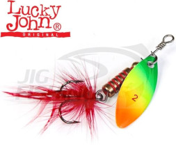 Блесна вращающаяся Lucky John Spin-X Long 4 9gr #FT