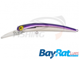 Воблер BayRat Lures Long Deep 130F 13.2gr #Purple Chrome