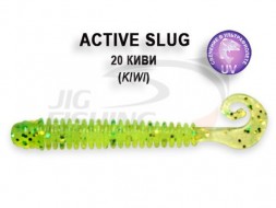 Мягкие приманки  Crazy Fish Active Slug 2.8&quot; #20 Kiwi