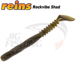 Мягкие приманки Reins RockVibe Shad 2&quot; #002 Green Pumpkin