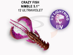 Мягкие приманки Crazy Fish  Nimble 5&quot; #12 Ultraviolet