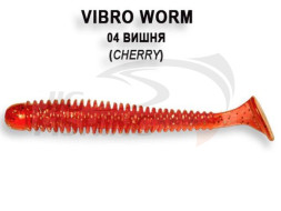 Мягкие приманки Crazy Fish Vibro Worm 2&quot; 04 Cherry