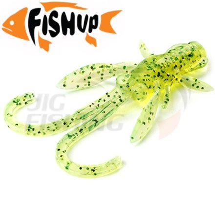 Мягкие приманки FishUp Baffi Fly 1.5&quot; #026  Flo Chartreuse/Green