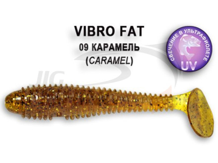 Мягкие приманки Crazy Fish Vibro Fat 2.8&quot; 09 Caramel