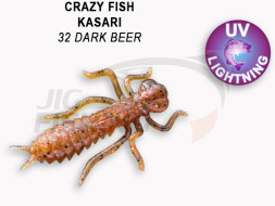 Мягкие приманки Crazy Fish Kasari Floating 1&quot; 32 Dark Beer