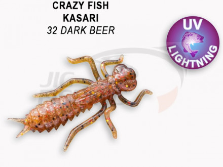 Мягкие приманки Crazy Fish Kasari Floating 1&quot; 32 Dark Beer