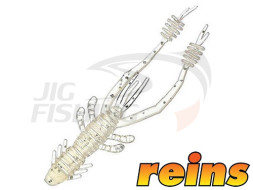 Мягкие приманки Reins Ring Shrimp 3&quot; #318 Clear Pearl Silver