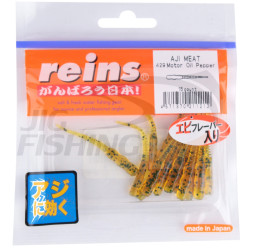 Мягкие приманки Reins Aji Ringer Meat 1.9&quot; #429 Motor Oil Pepper