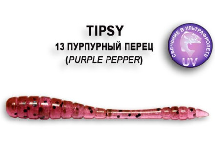 Мягкие приманки Crazy Fish Tipsy 2&quot; 13 Purple Pepper