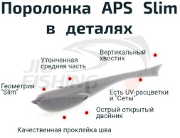 Поролоновые рыбки APS Slim 120мм #SET-1 (3шт/уп)