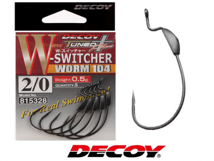 Крючки Офсетные Decoy Worm 104 W-Switcher #3/0 0.9gr