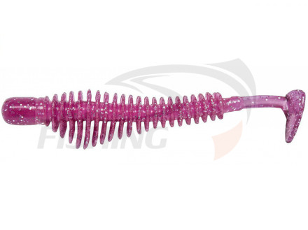 Мягкие приманки B Fish &amp; Tackle Pulse-R Paddle Tail 3.25&quot; #148  Purple Glitter w/White core