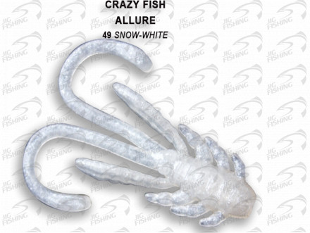 Мягкие приманки Crazy Fish Allure 1.6&quot; 49 Snow White