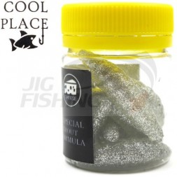 Мягкие приманки Cool Place личинка Maggot 1.6&quot; #Silver FLK
