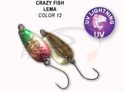 Колеблющиеся блесна Crazy Fish Lema 1.6gr #12