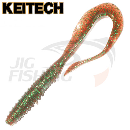 Мягкие приманки Keitech Mad Wag Mini 3.5&quot; #302 Plum Green FLK