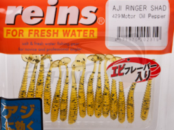 Мягкие приманки Reins Aji Ringer Shad 1.5&quot; #429 Motop Oil Pepper