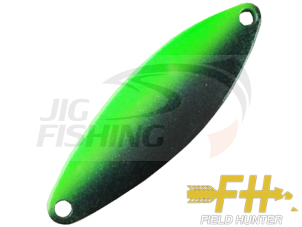 Колеблющаяся блесна Field Hunter Develop Champ 3gr #08 B. Black Pearl Green / Green