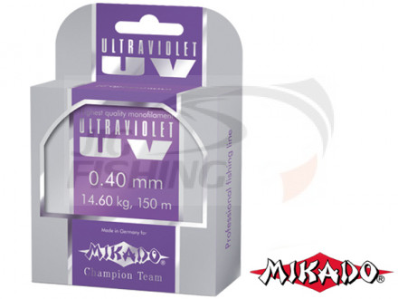 Леска монофильная  Mikado Ultraviolet UV 150m 0.14mm 2.55kg
