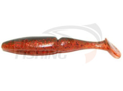 Мягкие приманки Sawamura One'up Shad 4&quot; #096 Black Red Glitter