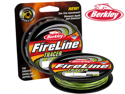 Шнур плетеный Berkley FireLine Tracer Smoke/Flame Green 110m 0.12mm 6.8kg