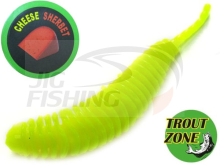 Мягкие приманки Trout Zone Plamp 2.5&quot; Chartreuse Cheese Sherbet