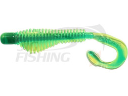 Мягкие приманки B Fish &amp; Tackle Moxi Ringie 3&quot; #102  Chartreuse/Green Core