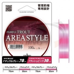 Монолеска Yamatoyo Famell Trout Area Style 100m Pink #0.7 0.138mm 1.25kg