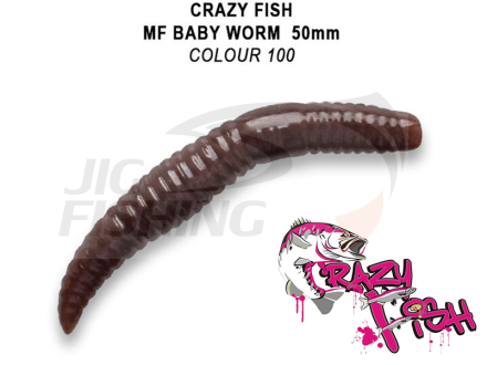 Мягкие приманки Crazy Fish MF Baby Worm Floating 2&quot; #100 (Cheese)