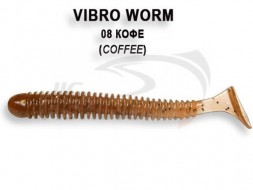 Мягкие приманки Crazy Fish Vibro Worm 2&quot; 08 Coffe