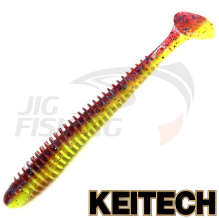 Мягкие приманки Keitech Swing Impact 2.5&quot; #EA15 Grape Chart Red FLK