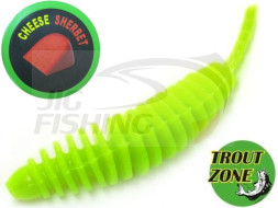 Мягкие приманки Trout Zone Plamp 1.6&quot; Green Chartreuse Cheese Sherbet