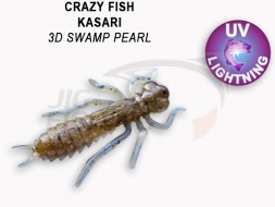 Мягкие приманки Crazy Fish Kasari Floating 1&quot; 3D Swamp Pearl