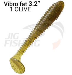 Мягкие приманки Crazy Fish Vibro Fat 3.2&quot; 01 Olive
