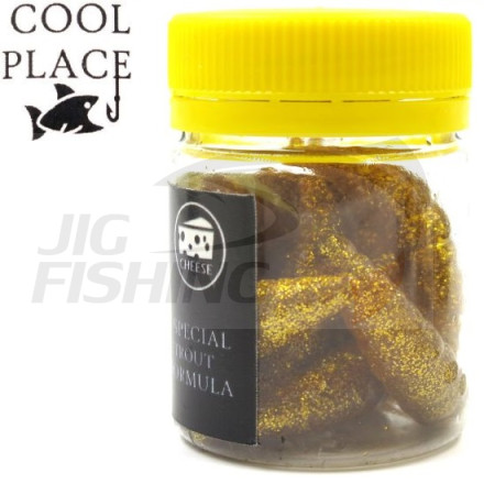 Мягкие приманки Cool Place личинка Maggot 1.6&quot; #Gold FLK
