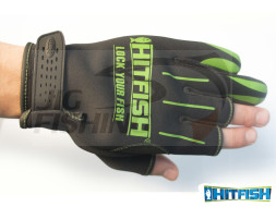Рыболовные перчатки HitFish Glow #04 Green р-р L