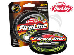 Шнур плетеный Berkley FireLine Tracer Smoke/Flame Green 110m 0.17mm 10.2kg