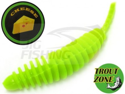 Мягкие приманки Trout Zone Plamp 2.5&quot; Green Chartreuse Cheese