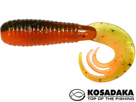 Мягкие приманки Kosadaka Triple Tail 90mm #DM