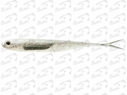 Мягкие приманки Fish Arrow Flash J Split SW 4&quot; #100 Shirasu Silver