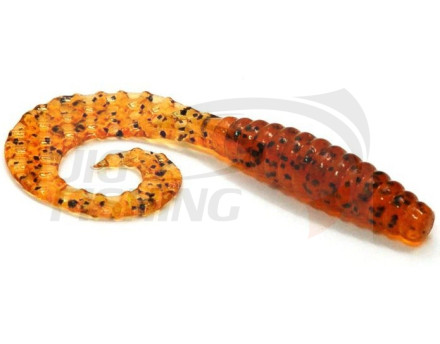 Мягкие приманки Bait Breath Curly Grub 2.5&quot; #Ur22 Orange Pumpkin Seed