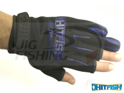Рыболовные перчатки HitFish Glow #04 Blue р-р L