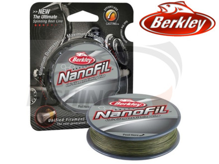 Шнур плетеный  Berkley NanoFil Low-Vis Green 50m #0.08 0.0912mm 4.012kg