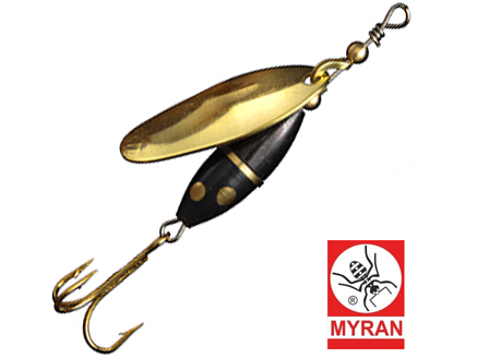 Вращающаяся блесна Myran Panter 7gr #Guld