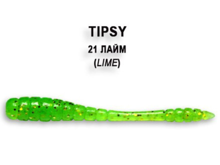 Мягкие приманки Crazy Fish Tipsy 2&quot; 21 Lime