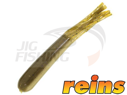 Мягкие приманки Reins Legend Tube 3.5&quot; #002 Green Pumpkin