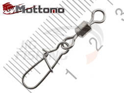 Застежка с вертлюгом Mottomo Rolling Swivel &amp; Nice Snap MS204 #4 28kg